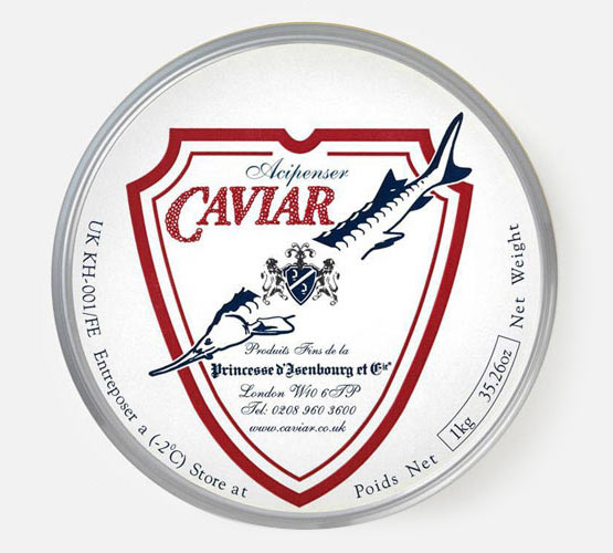 Caviar Acipenser 1kg - Princesse d'Isenbourg et Cie
