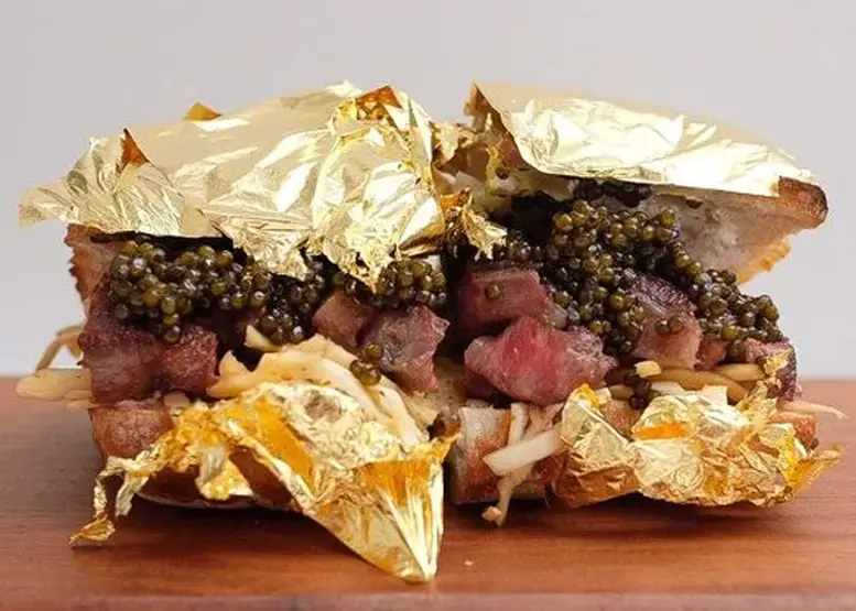 The Telegraph &#8211; A £250 gold-covered &#8216;billionaire beef sandwich&#8217; delivered to your house in a Mercedes? Yes please